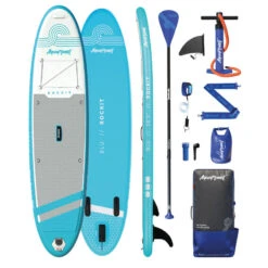 AQUAPLANET Kit De Planche à Pagaie Gonflable Pour Kayak - Rockit, Bleu