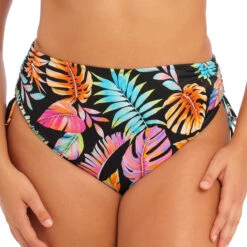 ELOMI Bas De Maillot Ajustable Taille Haute Tropical Falls