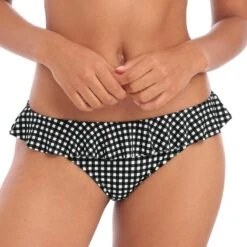 Bas De Maillot De Bain Vichy à Volants Check In