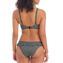 Bas De Maillot De Bain Vichy à Volants Check In -Surf Promotion Boutique bas de maillot de bain vichy a volants check in 3