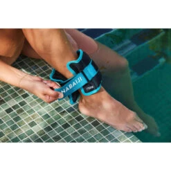 Bracelets Lestés Avec Boucle Aquagym Bleu 2*0,75 KG -Surf Promotion Boutique bracelets lestes avec boucle aquagym bleu 2075 kg 3