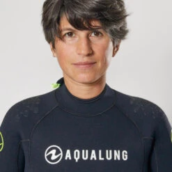 Combinaison Plongée Aqualung Femme Néoprène 5,5mm - WAVE Noir/Jaune -Surf Promotion Boutique combinaison plongee aqualung femme neoprene 55mm wave noirjaune 4