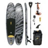 Ensemble De Planche à Pagaie Gonflable Hurley Advantage Black Tiger 10' -Surf Promotion Boutique ensemble de planche a pagaie gonflable hurley advantage black tiger 10