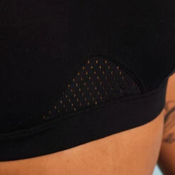 Haut De Maillot De Bain Aquagym-aquabike Femme Elea Noir Ocre -Surf Promotion Boutique haut de maillot de bain aquagym aquabike femme elea noir ocre 3