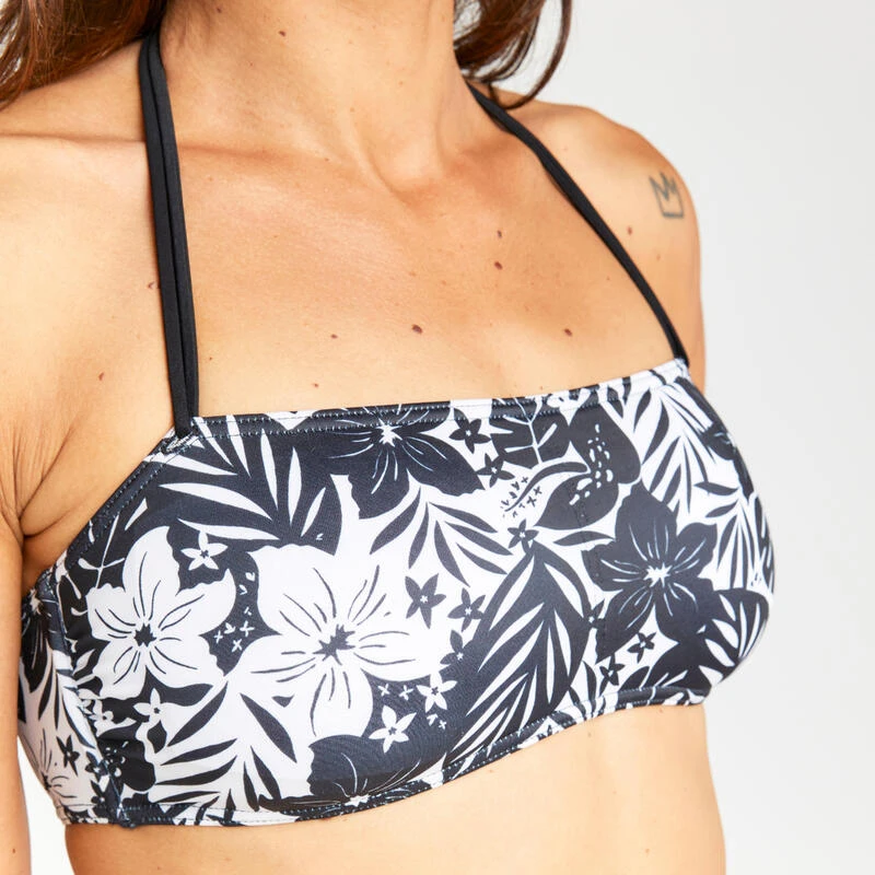 Haut De Maillot De Bain Bandeau Femme - Lori Borneo Noir 7 Haut De Maillot De Bain Bandeau Femme - Lori Borneo Noir – Image 5