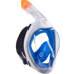 Kit De Snorkeling Masque Easybreath 500 Palmes Adulte - Bleu -Surf Promotion Boutique kit de snorkeling masque easybreath 500 palmes adulte bleu 2