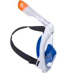Kit De Snorkeling Masque Easybreath 500 Palmes Adulte - Bleu -Surf Promotion Boutique kit de snorkeling masque easybreath 500 palmes adulte bleu 4