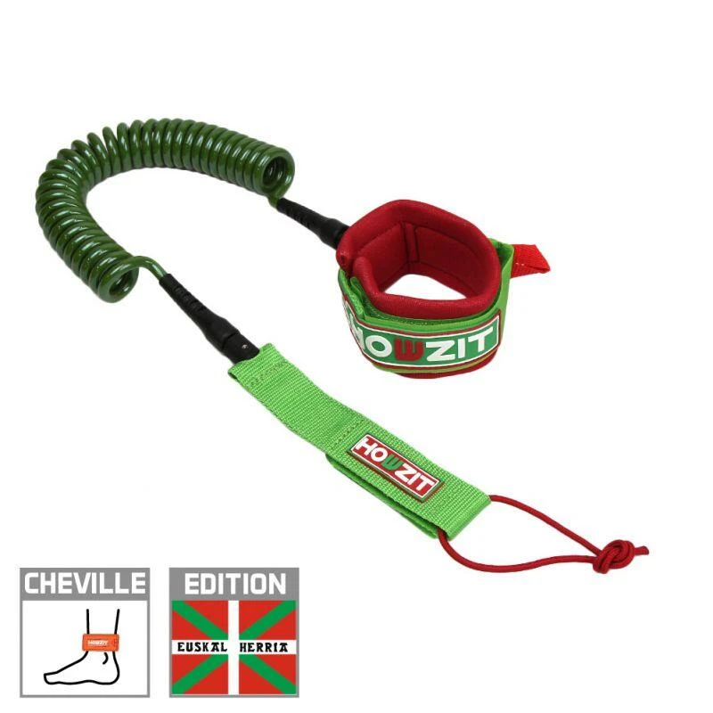 LEASH DE SUP COIL 9' - HOWZIT - SPECIAL EDITION BASQUE COUNTRY - 3 LEASH DE SUP COIL 9' - HOWZIT - SPECIAL EDITION BASQUE COUNTRY -