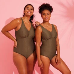 Maillot De Bain 1 Pièce Aquagym Femme Romi Salento Kaki -Surf Promotion Boutique maillot de bain 1 piece aquagym femme romi salento kaki 3