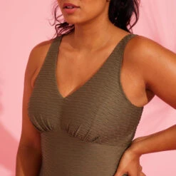 Maillot De Bain 1 Pièce Aquagym Femme Romi Salento Kaki -Surf Promotion Boutique maillot de bain 1 piece aquagym femme romi salento kaki 5