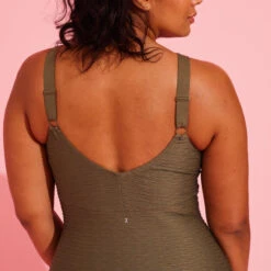 Maillot De Bain 1 Pièce Aquagym Femme Romi Salento Kaki -Surf Promotion Boutique maillot de bain 1 piece aquagym femme romi salento kaki 7