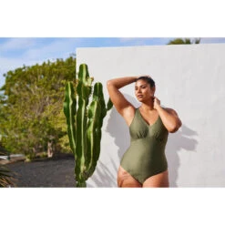 Maillot De Bain 1 Pièce Aquagym Femme Romi Salento Kaki -Surf Promotion Boutique maillot de bain 1 piece aquagym femme romi salento kaki 9