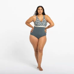 Maillot De Bain 1 Pièce Femme Mia Palm Beige Kaki. Bonnet D/E -Surf Promotion Boutique maillot de bain 1 piece femme mia palm beige kaki bonnet de 3