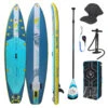 PACK (PLANCHE, POMPE, PAGAIE) STAND UP PADDLE GONFLABLE WATTSUP SILV 11'6 COMBO -Surf Promotion Boutique pack planche pompe pagaie stand up paddle gonflable wattsup silv 116 combo