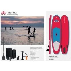 Planche De Stand Up Paddle Gonflable Mahana 10'0" Red -Surf Promotion Boutique planche de stand up paddle gonflable mahana 100 red 1