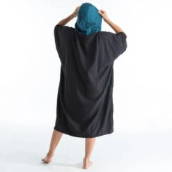 PONCHO SURF 500 ADULTE Noir -Surf Promotion Boutique poncho surf 500 adulte noir 3