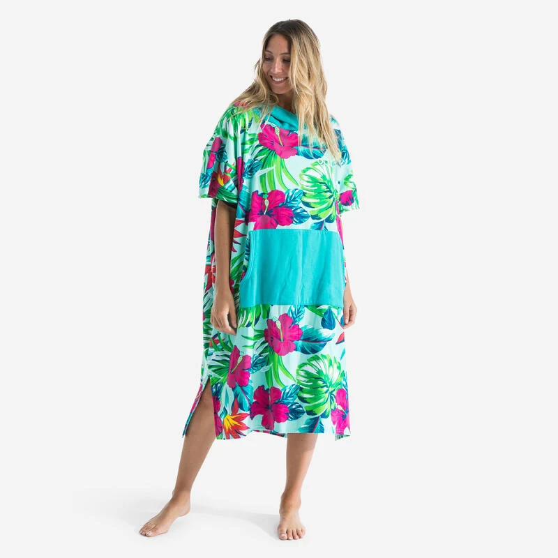 PONCHO SURF 500 ADULTE Print Bora 3 PONCHO SURF 500 ADULTE Print Bora