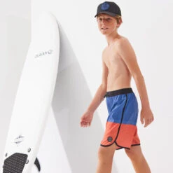 SHORT DE BAIN 500 BLEU ROUGE -Surf Promotion Boutique short de bain 500 bleu rouge 5