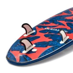 SURF MOUSSE 500 8'6". Livrée Avec 1 Leash Et 3 Ailerons. -Surf Promotion Boutique surf mousse 500 86 livree avec 1 leash et 3 ailerons 3