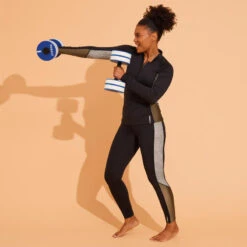 Tee Shirt Zippé Manches Longes Femme Aquagym Aquabike LIA KAKI 12 Tee Shirt Zippé Manches Longes Femme Aquagym Aquabike LIA KAKI -Surf Promotion Boutique tee shirt zippe manches longes femme aquagym aquabike lia kaki 3