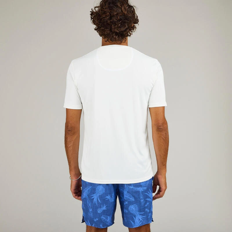 WATER TEE SHIRT Top Anti UV Surf Manches Courtes Homme Blanc 4 WATER TEE SHIRT Top Anti UV Surf Manches Courtes Homme Blanc – Image 3